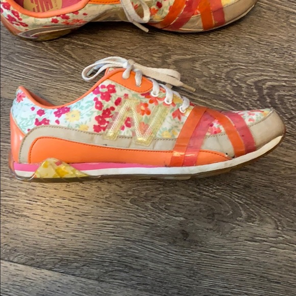 Nine West & New Balance Floral Running Shoes - Picture 3 of 5